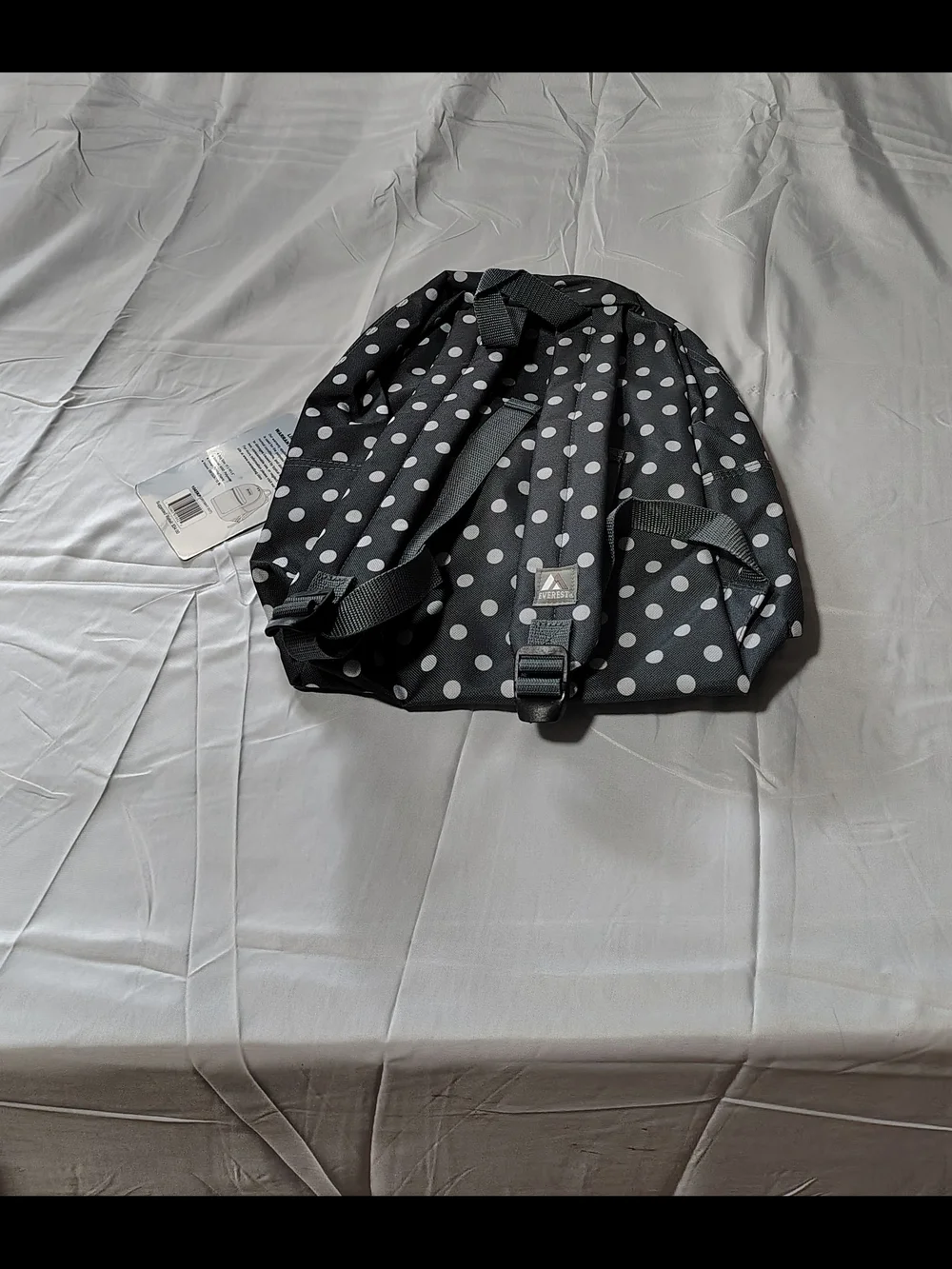 Black Polka Dot Backpack
